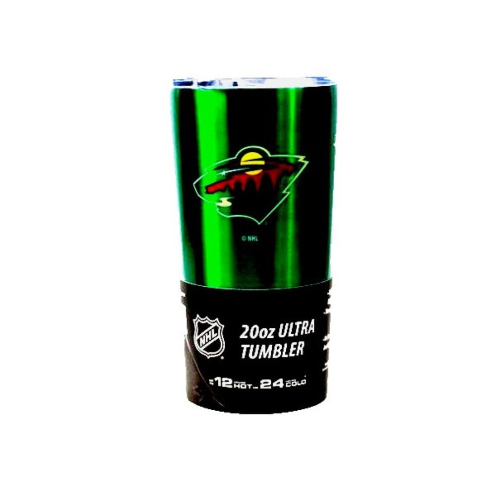Minnesota Wild Tumbler Stainless Steel 20 Oz Ultra Insulated W/Lid Seal NHL New